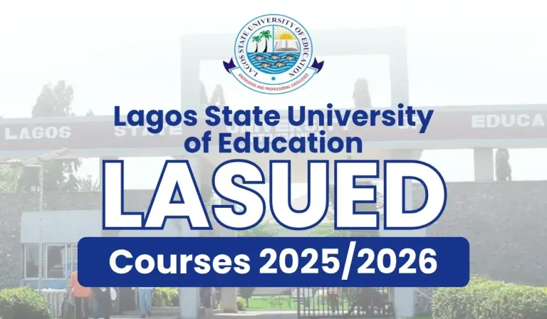 Lasu State University of Education (LASUED) Admission List for the 2025/2026 Academic Session