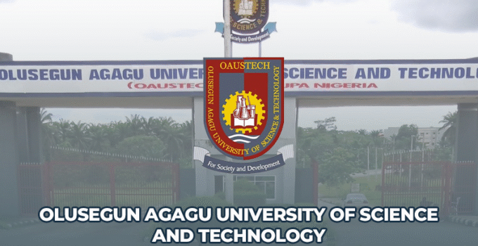 Olusegun Agagu University of Science and Technology OAUSTECH Admission List for 2025/2026 is Out | Check Now