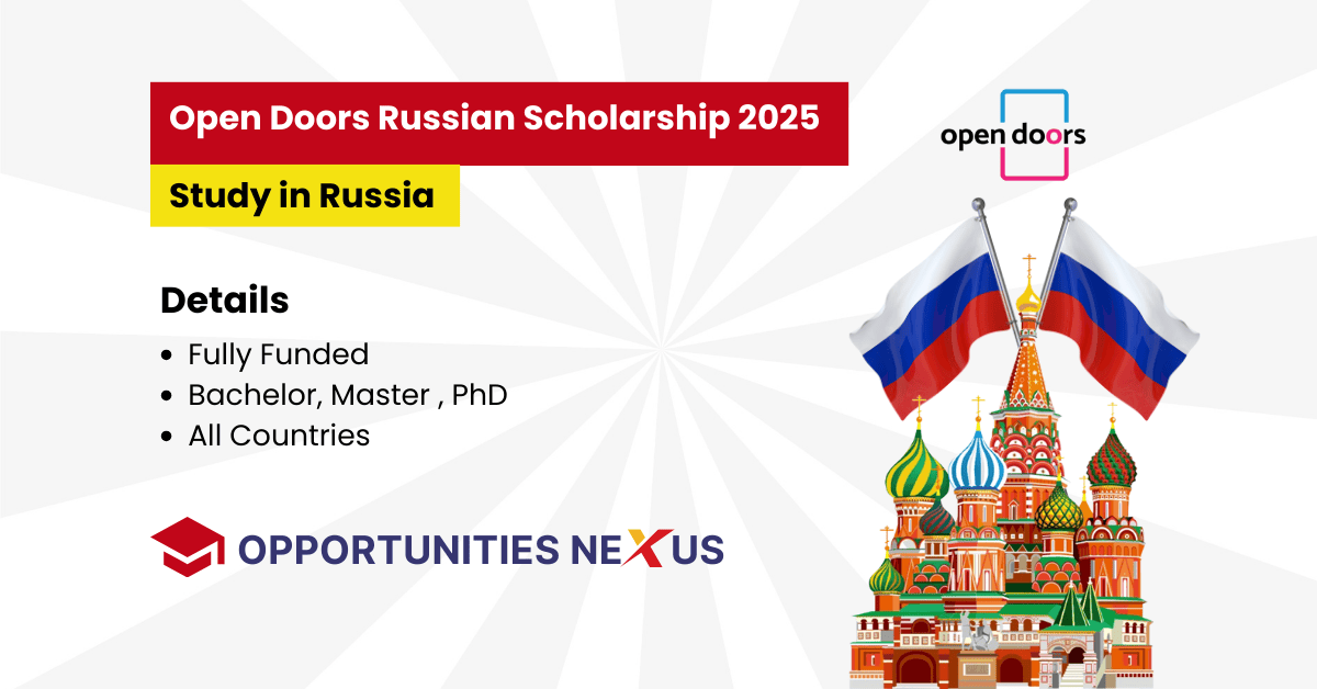 Opendoors Scholarship Russia 2025/2026 | Apply Now